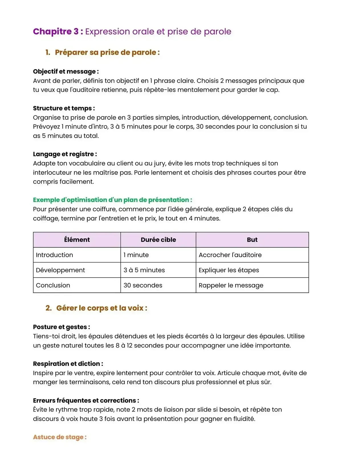 Example Fiche de Révision Bac Pro PP